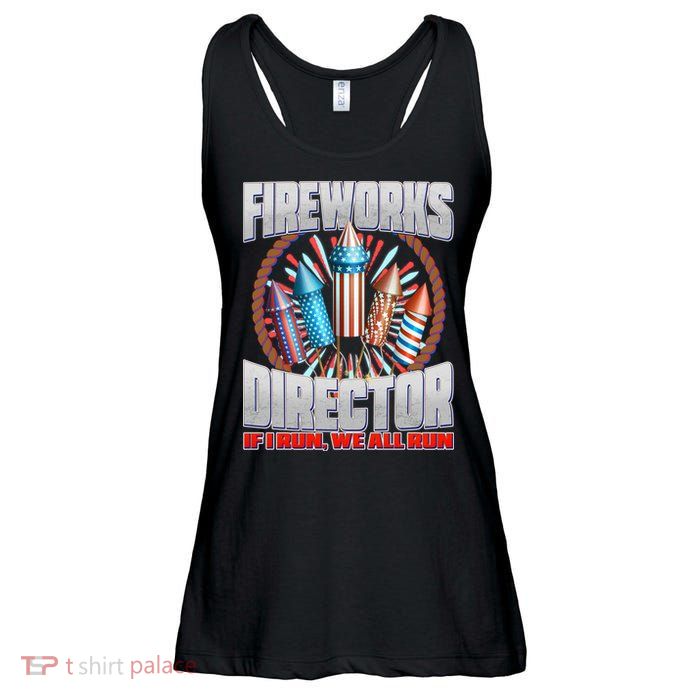 Fireworks Director If I Run, We All Run Ladies Essential Flowy Tank
