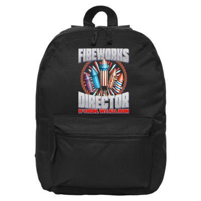 Fireworks Director If I Run, We All Run 16 in Basic Backpack