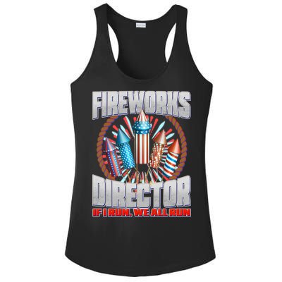 Fireworks Director If I Run, We All Run Ladies PosiCharge Competitor Racerback Tank