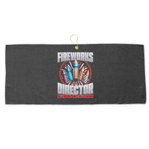 Fireworks Director If I Run, We All Run Large Microfiber Waffle Golf Towel