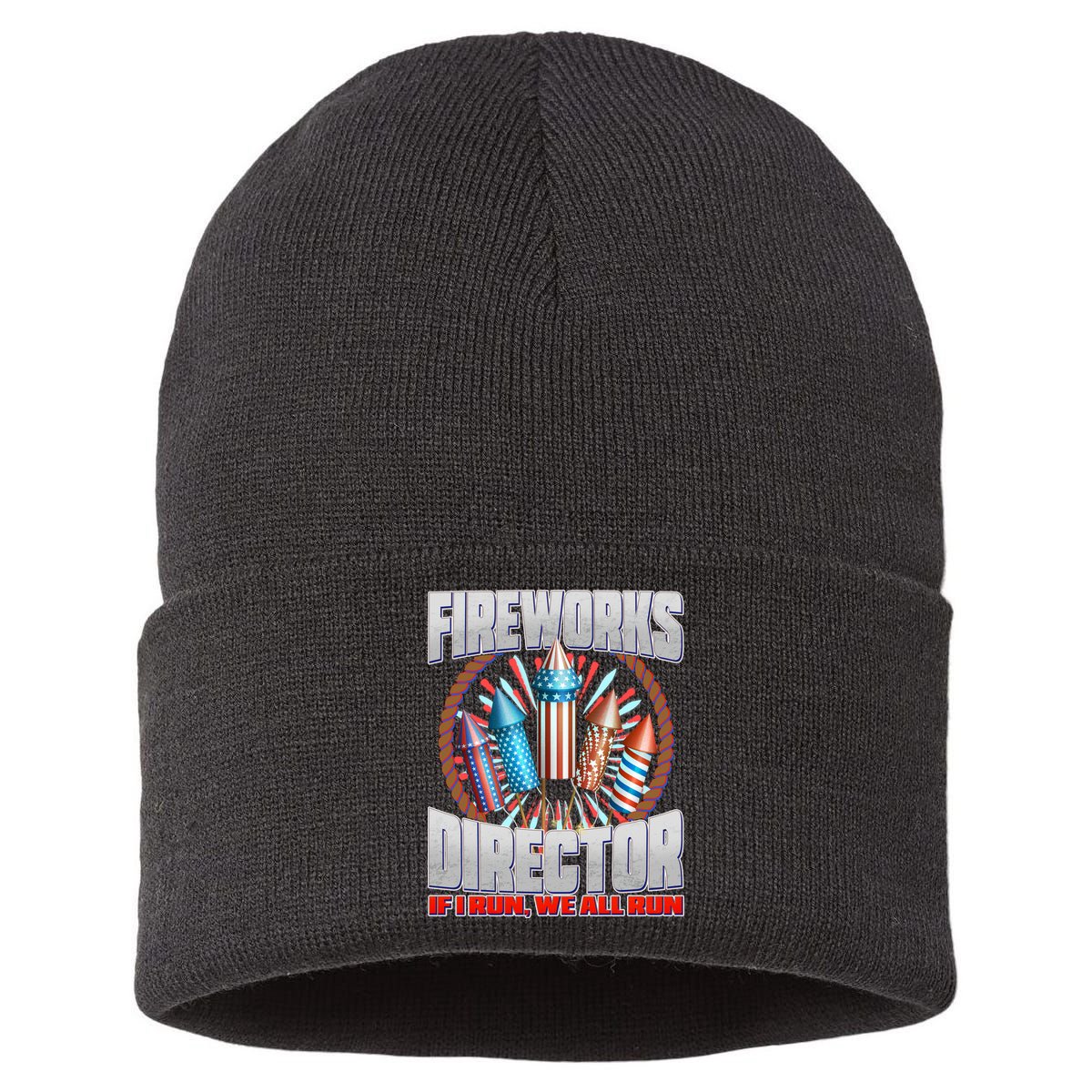 Fireworks Director If I Run, We All Run Sustainable Knit Beanie