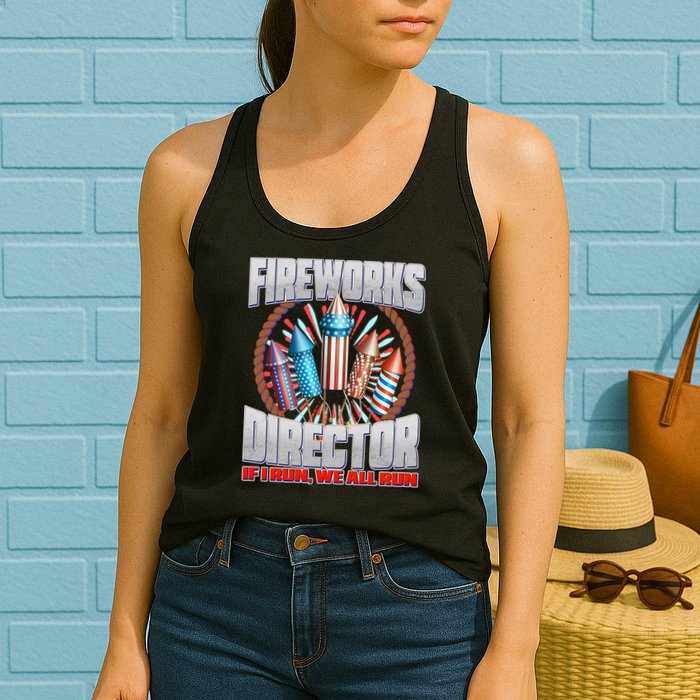 Fireworks Director If I Run, We All Run Womens Tank Top