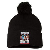 Fireworks Director If I Run, We All Run Pom Pom 12in Knit Beanie