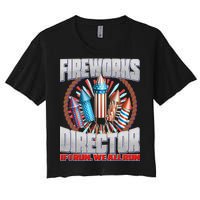 Fireworks Director If I Run, We All Run Women's Crop Top Tee