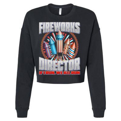 Fireworks Director If I Run, We All Run Cropped Pullover Crew