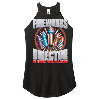 Fireworks Director If I Run, We All Run Women's Perfect Tri Rocker Tank