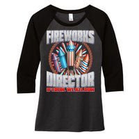 Fireworks Director If I Run, We All Run Women's Tri-Blend 3/4-Sleeve Raglan Shirt