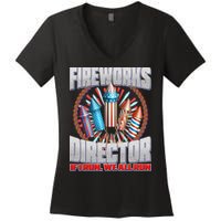 Fireworks Director If I Run, We All Run Women's V-Neck T-Shirt