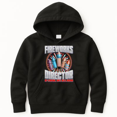 Fireworks Director If I Run, We All Run Kids Hoodie