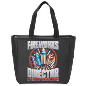 Fireworks Director If I Run, We All Run Zip Tote Bag