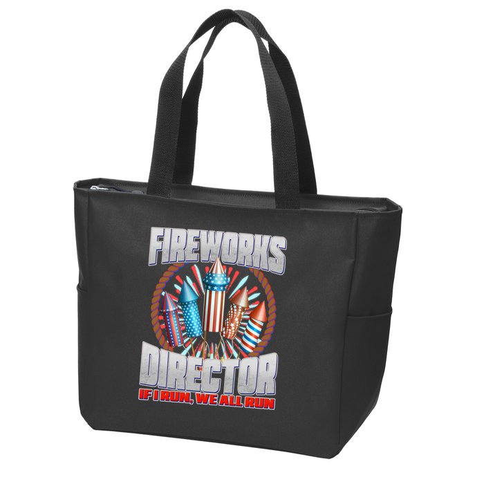 Fireworks Director If I Run, We All Run Zip Tote Bag