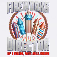 Fireworks Director If I Run, We All Run Garment-Dyed Sweatshirt