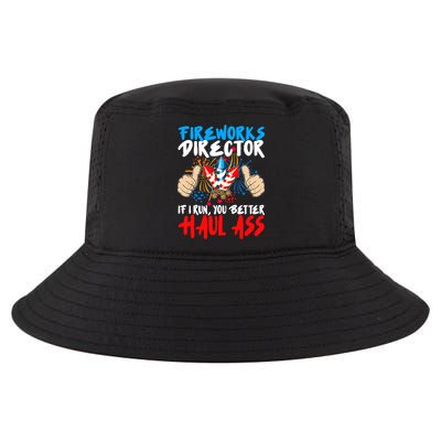Fireworks Director If I Run You Better Haul Ass Cool Comfort Performance Bucket Hat