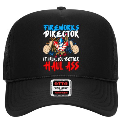 Fireworks Director If I Run You Better Haul Ass Trucker Hat