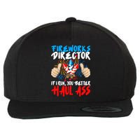 Fireworks Director If I Run You Better Haul Ass Wool Snapback Cap