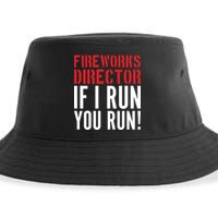 Fireworks Director If I Run You Run Sustainable Bucket Hat