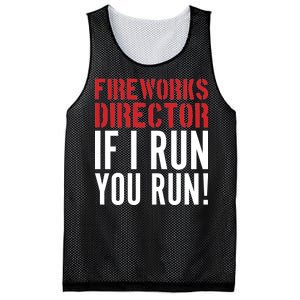 Fireworks Director If I Run You Run Mesh Reversible Basketball Jersey Tank