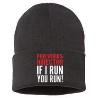 Fireworks Director If I Run You Run Sustainable Knit Beanie