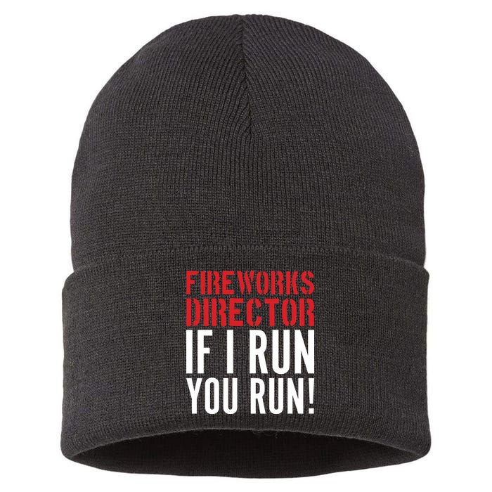 Fireworks Director If I Run You Run Sustainable Knit Beanie