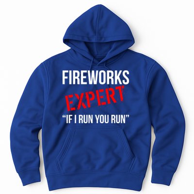 Fireworks Expert If I Run You Run Funny 4th of July Hoodie