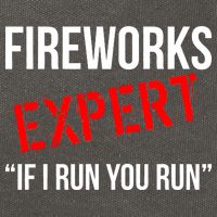 Fireworks Expert If I Run You Run Funny 4th of July Cotton Canvas Backpack