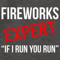 Fireworks Expert If I Run You Run Funny 4th of July Vector Backpack