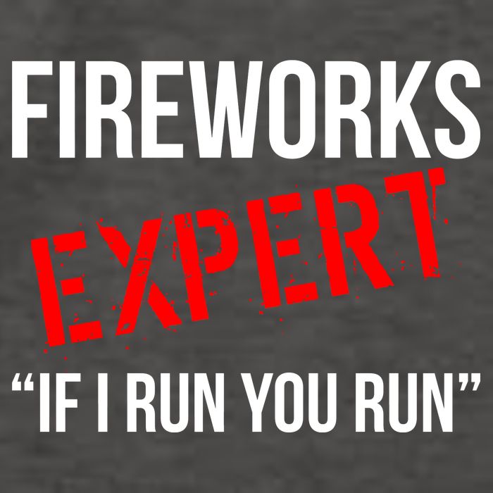 Fireworks Expert If I Run You Run Funny 4th of July Vector Backpack