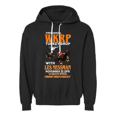 First Annual Turkey Drop Turkey Garment-Dyed Fleece Hoodie