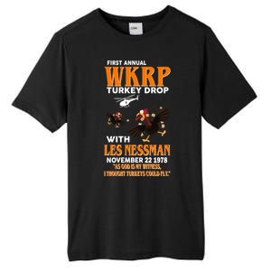 First Annual Turkey Drop Turkey Tall Fusion ChromaSoft Performance T-Shirt