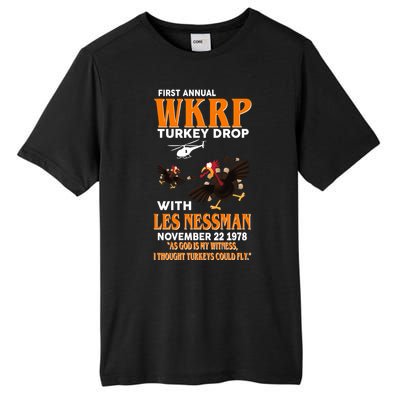 First Annual Turkey Drop Turkey Tall Fusion ChromaSoft Performance T-Shirt