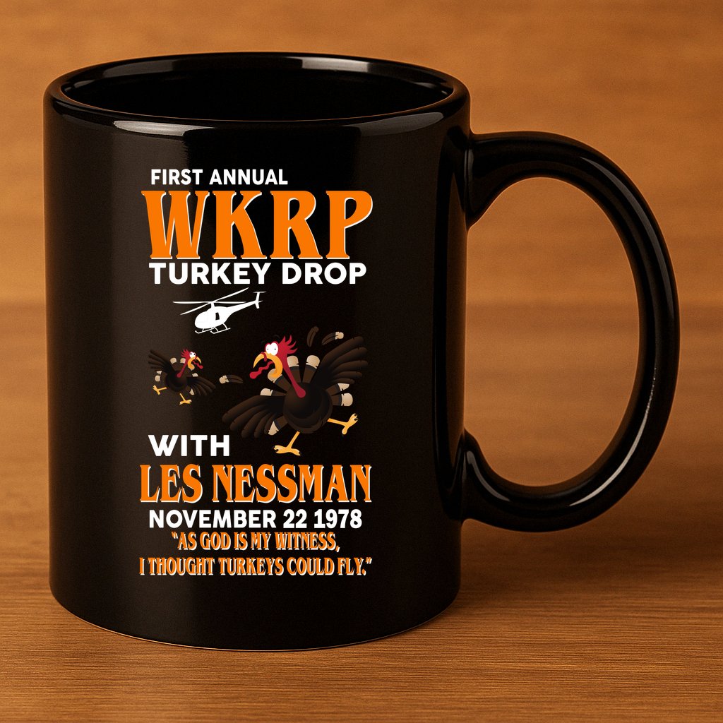 First Annual Turkey Drop Turkey 11oz C Handle Ceramic Mug