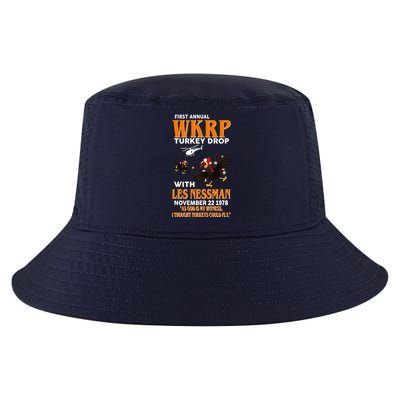 First Annual Turkey Drop Turkey Cool Comfort Performance Bucket Hat