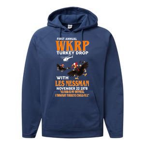 First Annual Turkey Drop Turkey Performance Fleece Hoodie