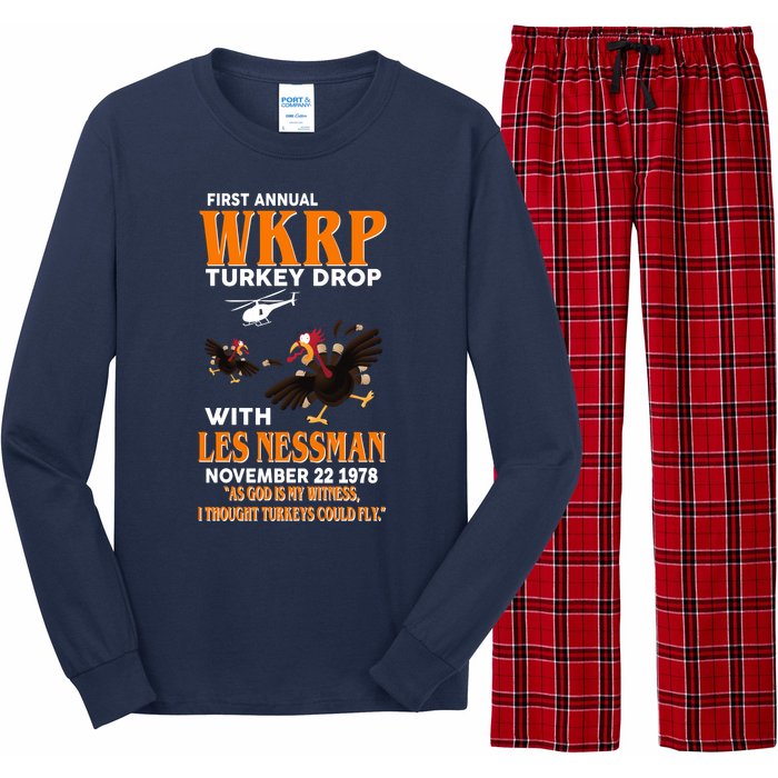 First Annual Turkey Drop Turkey Long Sleeve Pajama Set