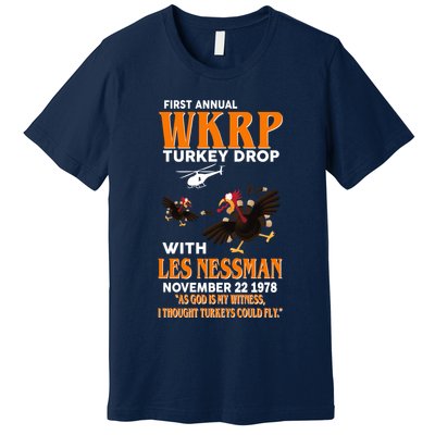 First Annual Turkey Drop Turkey Premium T-Shirt