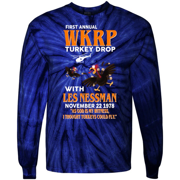 First Annual Turkey Drop Turkey Tie-Dye Long Sleeve Shirt