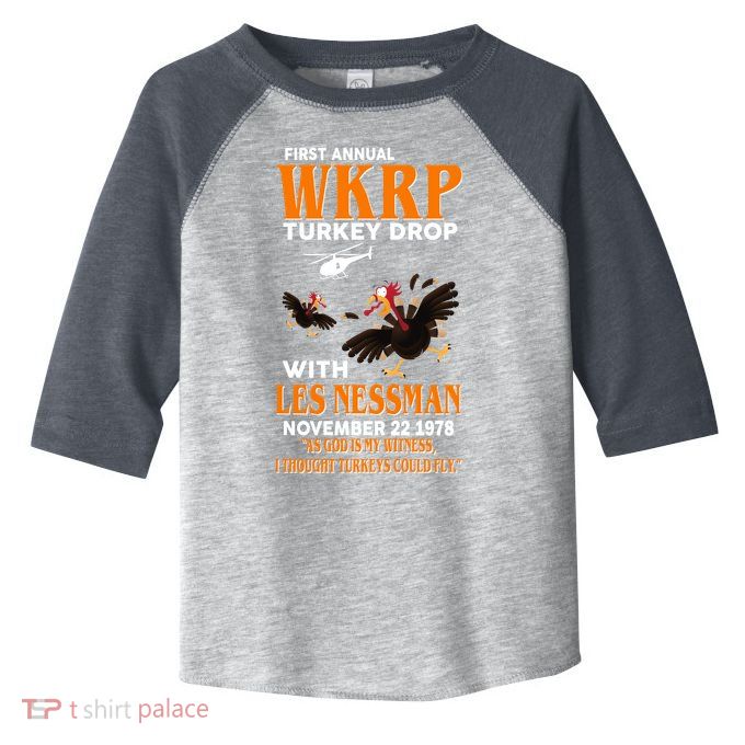 First Annual Turkey Drop Turkey Toddler Fine Jersey T-Shirt