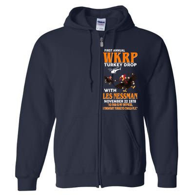 First Annual Turkey Drop Turkey Full Zip Hoodie