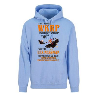 First Annual Turkey Drop Turkey Unisex Surf Hoodie