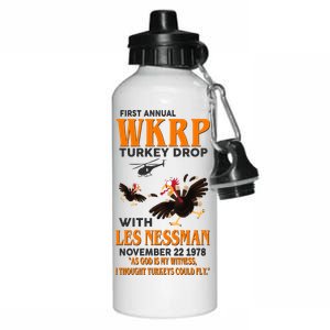 First Annual Turkey Drop Turkey Aluminum Water Bottle 