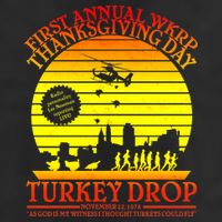 First Annual WKRP Thanksgiving Day Turkey Drop Retro Cool Comfort Performance Bucket Hat
