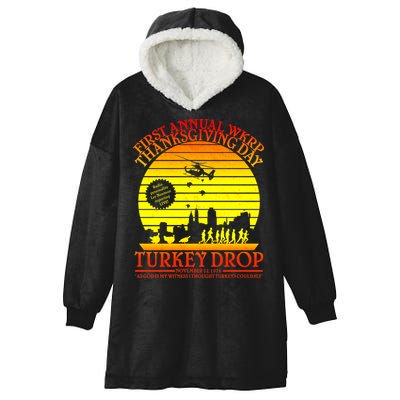 First Annual WKRP Thanksgiving Day Turkey Drop Retro Hooded Wearable Blanket