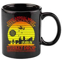 First Annual WKRP Thanksgiving Day Turkey Drop Retro 11oz C Handle Ceramic Mug