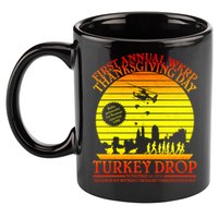 First Annual WKRP Thanksgiving Day Turkey Drop Retro 11oz C Handle Ceramic Mug