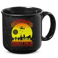 First Annual WKRP Thanksgiving Day Turkey Drop Retro 15oz Campfire Ceramic Mug