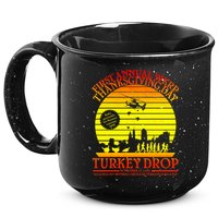 First Annual WKRP Thanksgiving Day Turkey Drop Retro 15oz Campfire Ceramic Mug