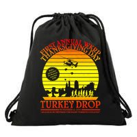 First Annual WKRP Thanksgiving Day Turkey Drop Retro Drawstring Bag