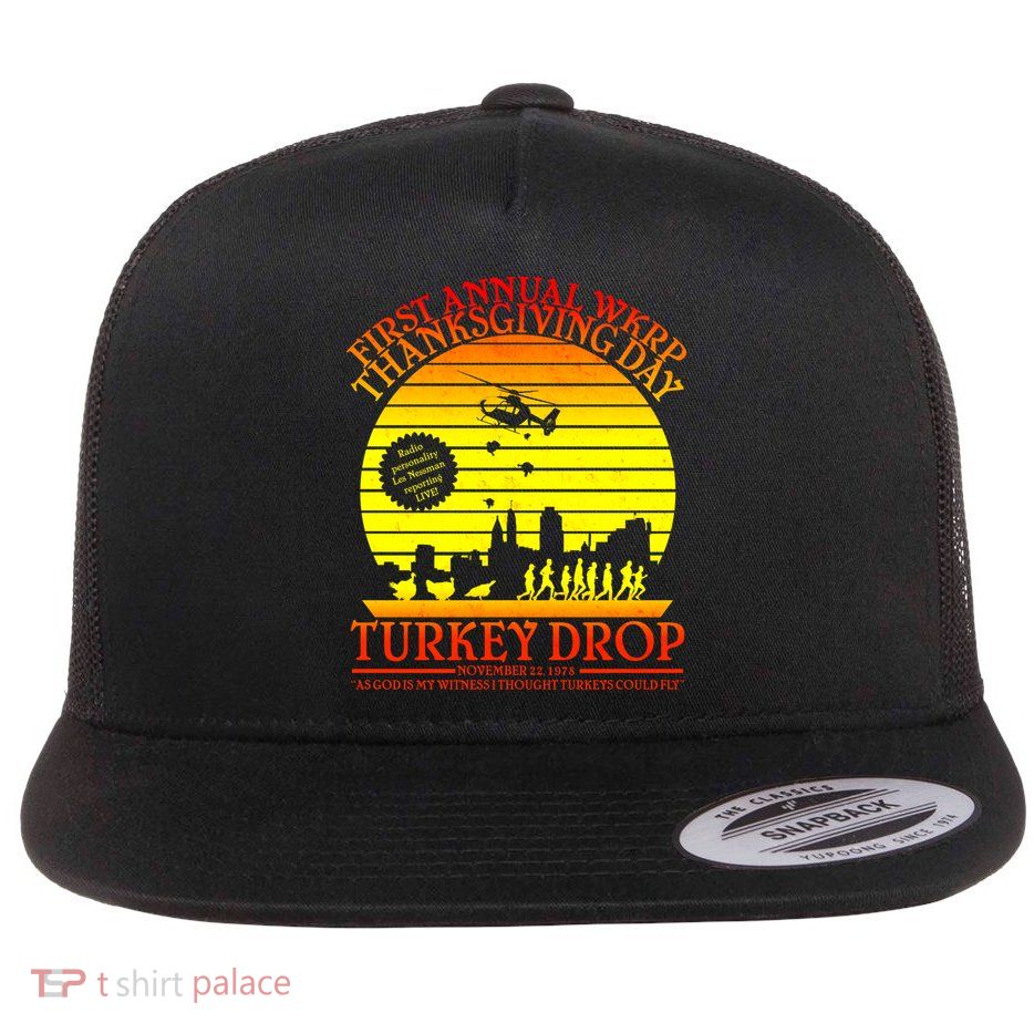 First Annual WKRP Thanksgiving Day Turkey Drop Retro Flatbill Hat