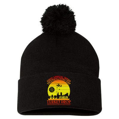 First Annual WKRP Thanksgiving Day Turkey Drop Retro Pom Pom 12in Knit Beanie