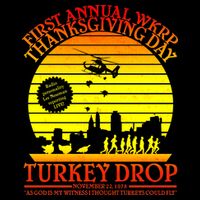 First Annual WKRP Thanksgiving Day Turkey Drop Retro Baby Bodysuit